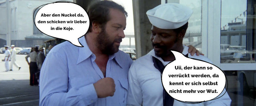 Plattfuß ist skeptisch wegen der Größe seiner Mitstreiter