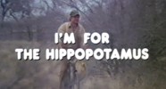 I'm for the hippopotamus