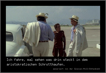 Ich fahre, mal sehen was drin steckt in dem aristokratischen Schrotthaufen.