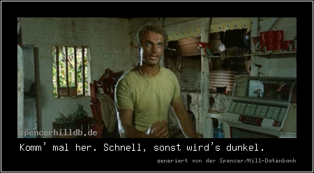 Komm' mal her. Schnell, sonst wird's dunkel.
