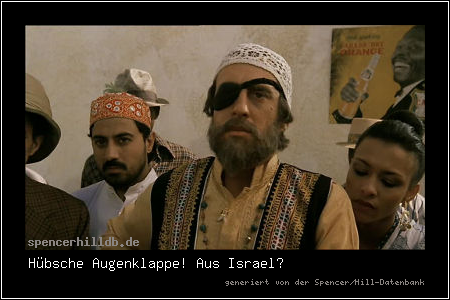 Hübsche Augenklappe! Aus Israel?