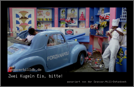 Zwei Kugeln Eis, bitte!