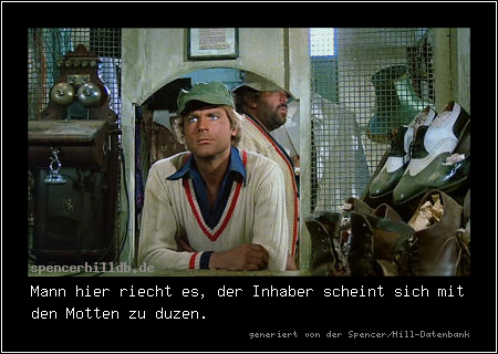 Mann hier riecht es, der Inhaber scheint sich mit den Motten zu duzen.