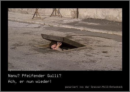 Nanu? Pfeifender Gulli?
Ach, er nun wieder!