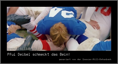 Pfui Deibel schmeckt das Bein!
