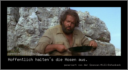 Hoffentlich halten's die Hosen aus.