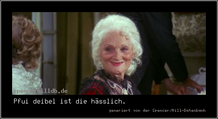 Pfui deibel ist die hässlich.
