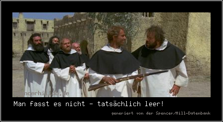 Man fasst es nicht - tatsächlich leer!