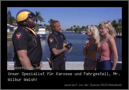 Unser Spezialist für Karosse und Fahrgestell, Mr. Wilbur Walsh!