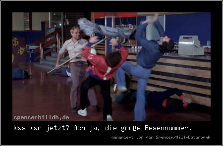 Was war jetzt? Ach ja, die große Besennummer.