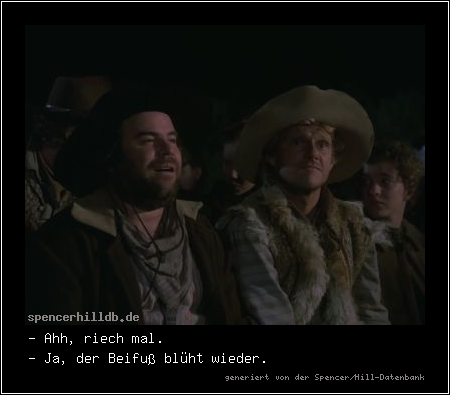 - Ahh, riech mal.
- Ja, der Beifuß blüht wieder.